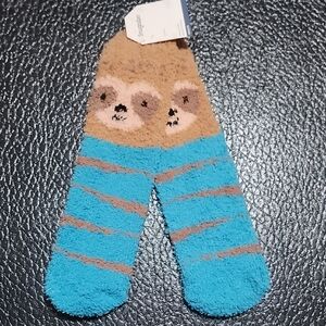 Fuzzy Sloth Design Socks